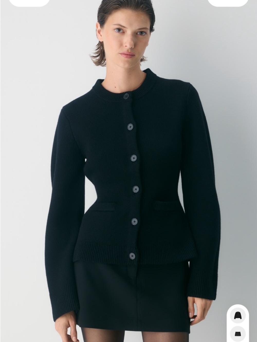 NWT Aritzia Meraki Merino Wool Cardigan - Picture 2 of 3